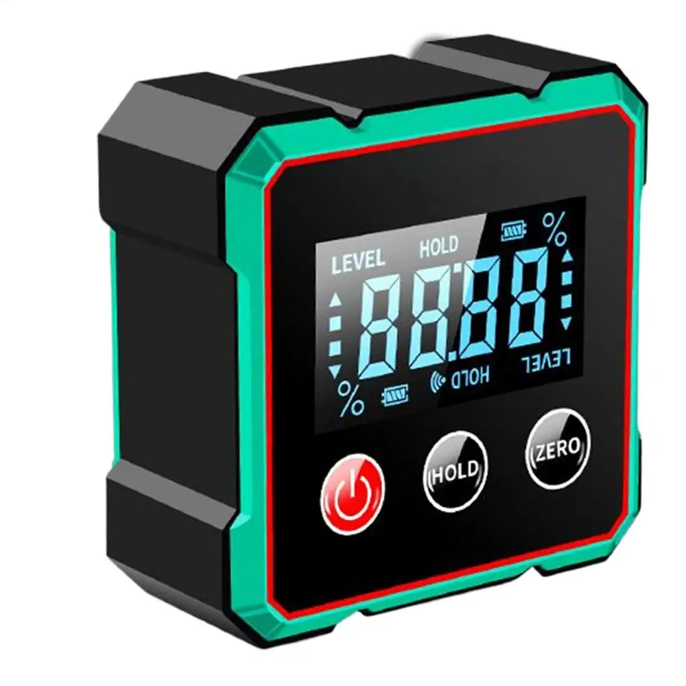 Digital Angle Finder Magnetic Degree Finder Cube Electronic Protractor Woodworking Measuring Tool  Leveler Tool for Enhanced