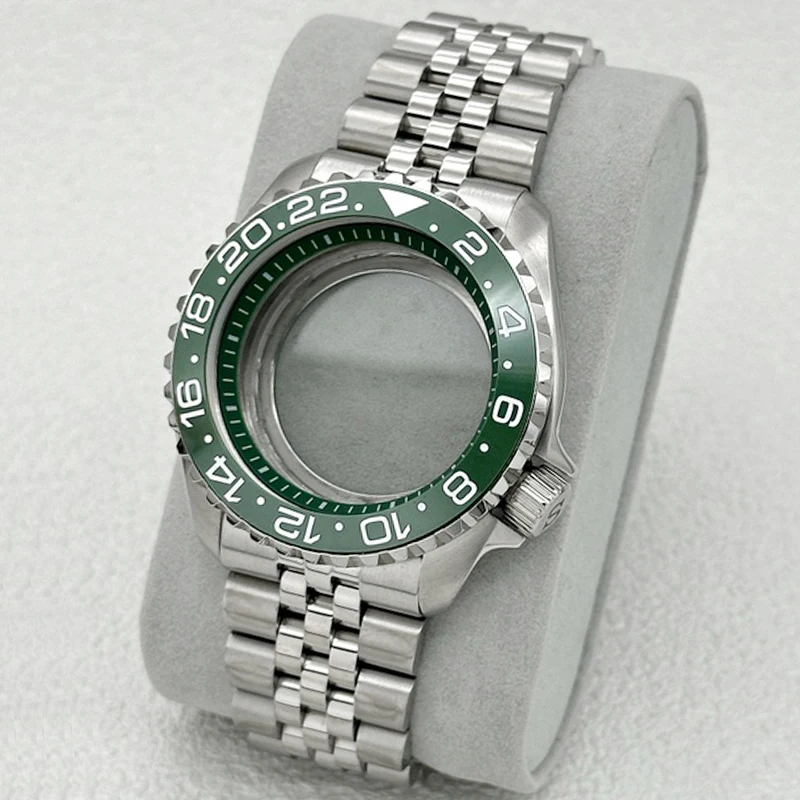 Mod 3.8 Crown Position 42mm SKX007 SRPD Watch Case Bracelet Set Domed Double-Layer Sapphire Crystal Fit NH35 NH36 4R 7S Movement