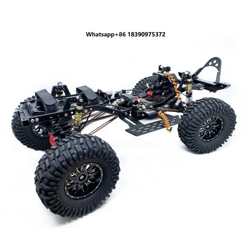 SCX10 Metal 313mm Chassis Frame 2 Speed Gearbox Parts 1/10 RC Car 4x4 Upgrade Spare Part Modification Toy Cars for Adult