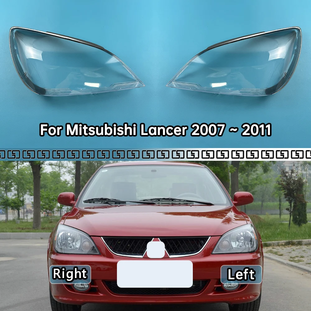 

For Mitsubishi Lancer 2007 2008 2009 2010 2011 Lamp Cover Headlamp Shell Transparent Lampshade Headlight Shade Lens Plexiglass