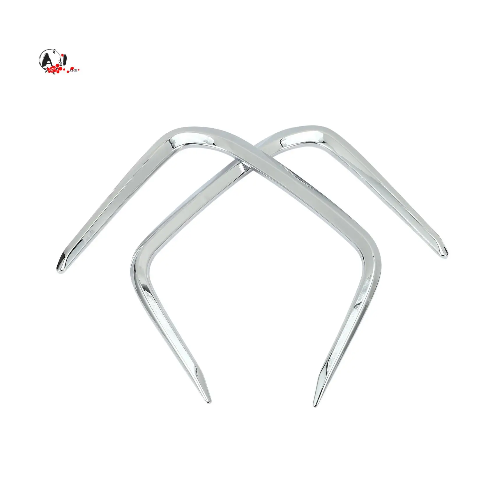 

A10E-Front Fog Lights Fog Light Lamp Ring Frame Cover Trim Fit For Toyota Corolla E210 Prestige Altis 2019 2020 Bright Silver