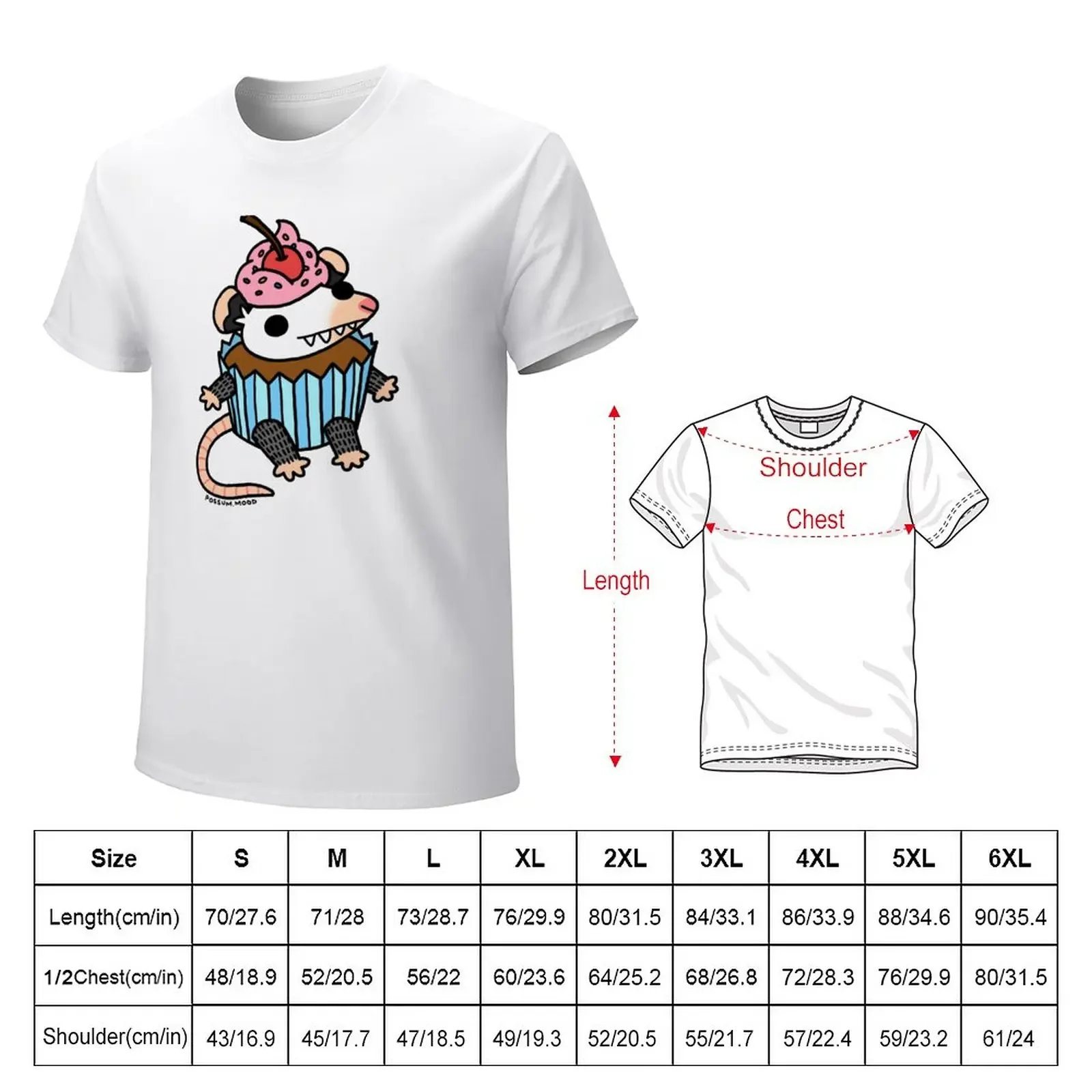 Cupcake T-Shirt tops anime clothes korean fashion t shirts men