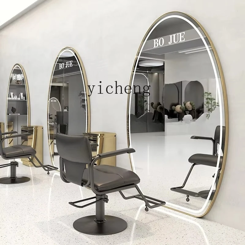 JZ-6  Stainless Steel Single-sided Double-sided Floor-to-ceiling Mirror Hair Salon Special Barber Shop Hair Cutting Mirror