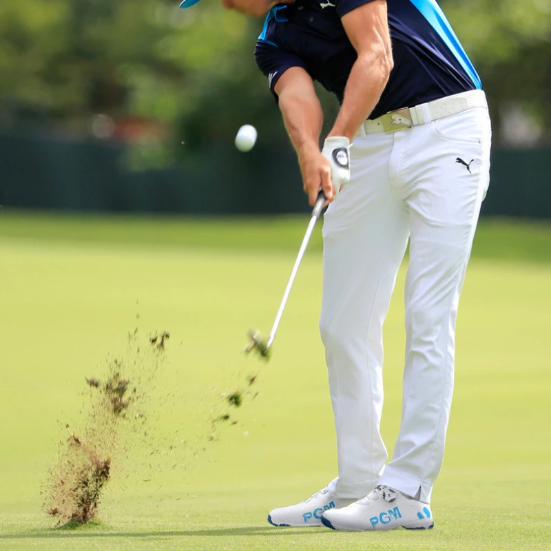 PGM Golf Shoes for Men Waterproof Breathable Golf Shoes Male Rotating Shoelaces Sports Sneakers Non-slip Trainers XZ103