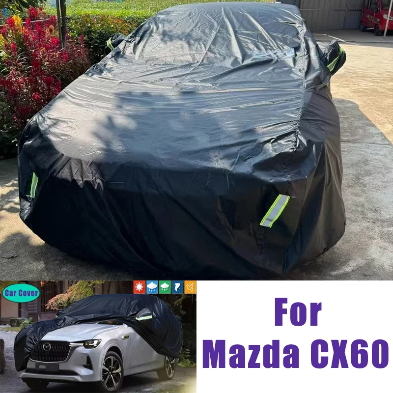 

Car Full Outer Covers Outdoor Waterproof Dustproof Sun Rain Snow Protection Exterior Car Accessories For Mazda CX60