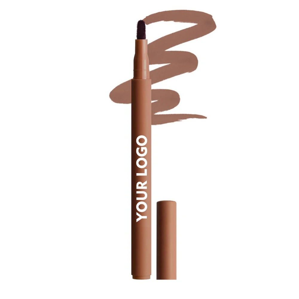 Private Label Lip Liner Custom Logo 8-Color Matte Lip-Plumping Velvet Lipliner Waterproof Lipstick Pigment Vegan Makeup Beauty