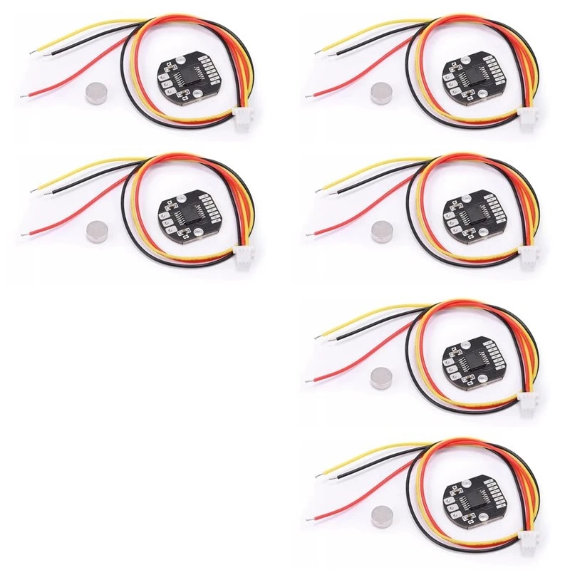 B17C 6Pcs AS5048A Magnetic Encoder PWM Output SPI/I2C Interface 14 Bit High Precision For Brushless Motor