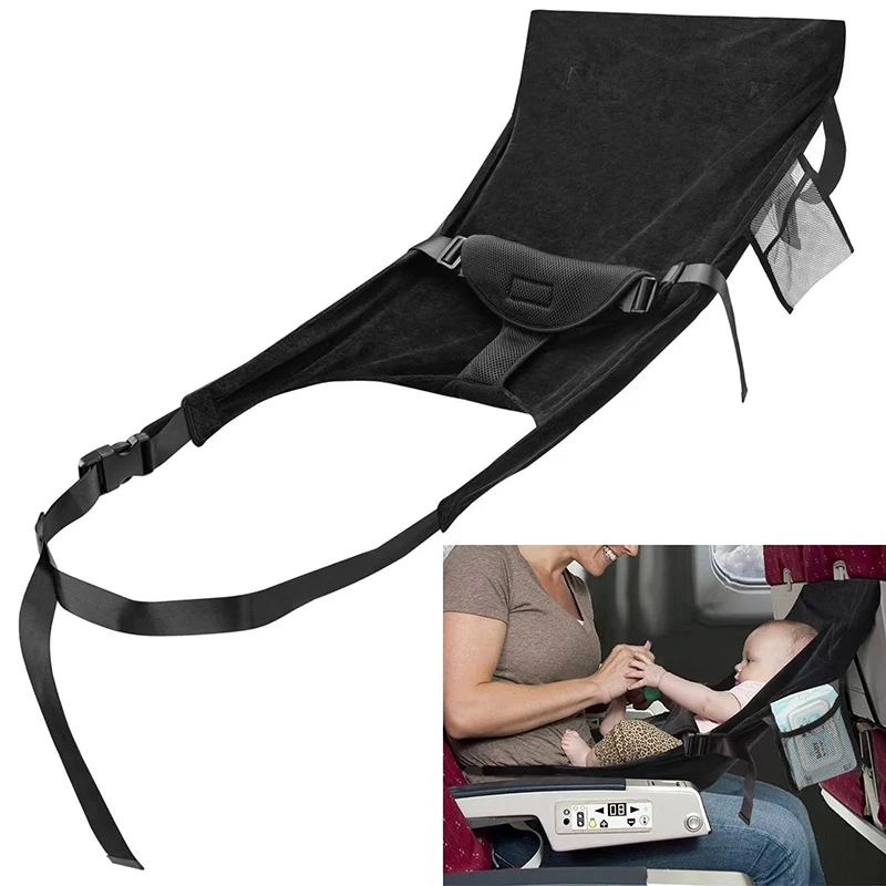 ✰✪Kids Airplane Seat Extender Foldable Flying Bed Portable Comfort Toddler Travel Bed Car Sleep Crib Car Interior Accessories
