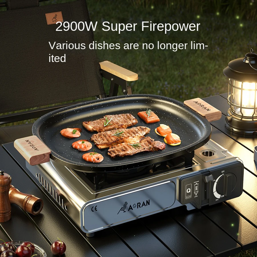 Card Stove Camping Gas Stove 2900W High Power Portable Card Stove Outdoor Gas Stove Picnic Home Camping Equipment