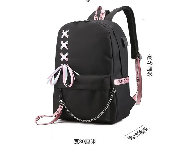 MINISO Stitch Backpack Anime Cosplay Unisex Students School Bag Cartoon Bookbag Laptop Travel Rucksack Outdoor Bag