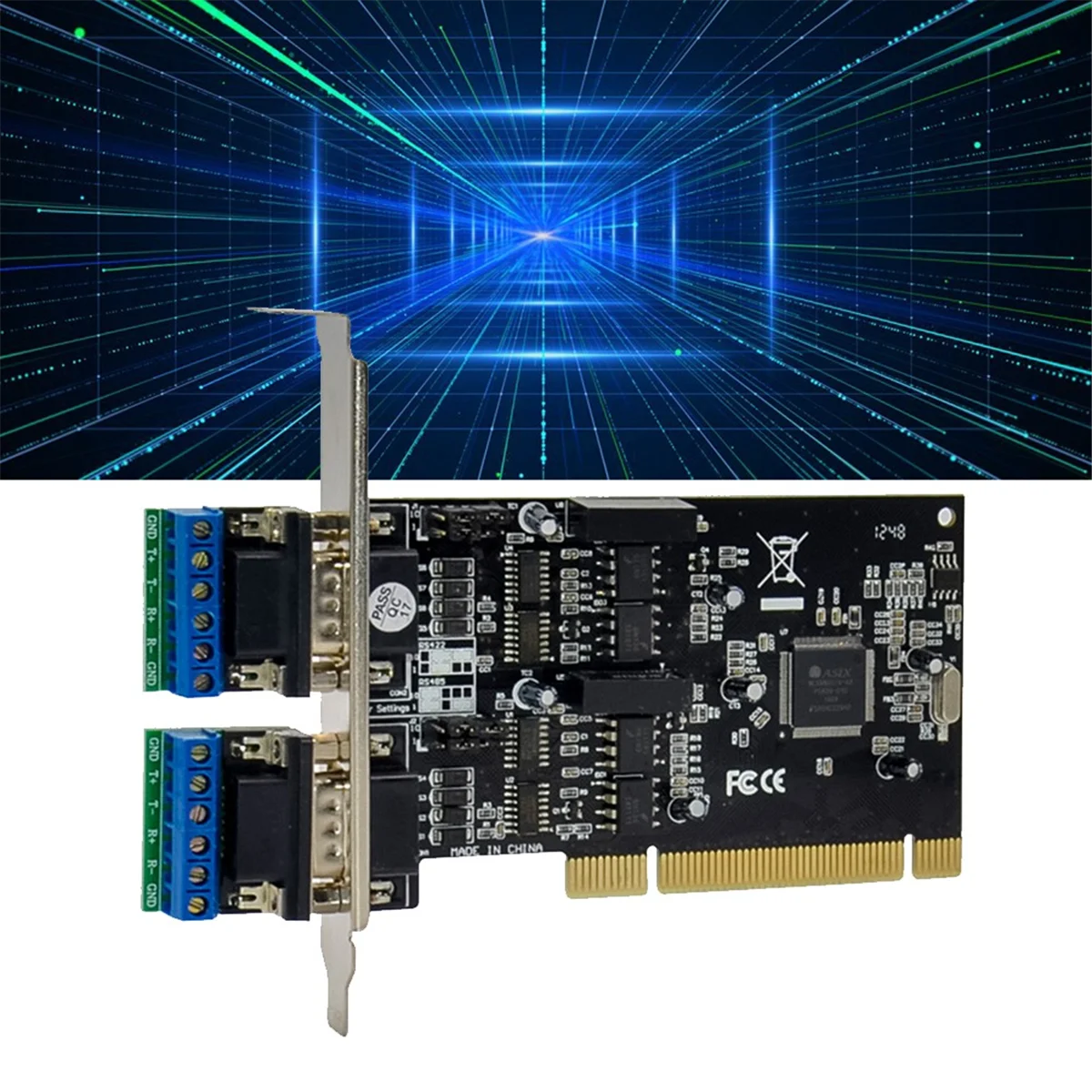 Плата-переходник ST330 PCI MCS9865 2S RS422/RS485 с последовательным портом, многофункциональная Плата расширения