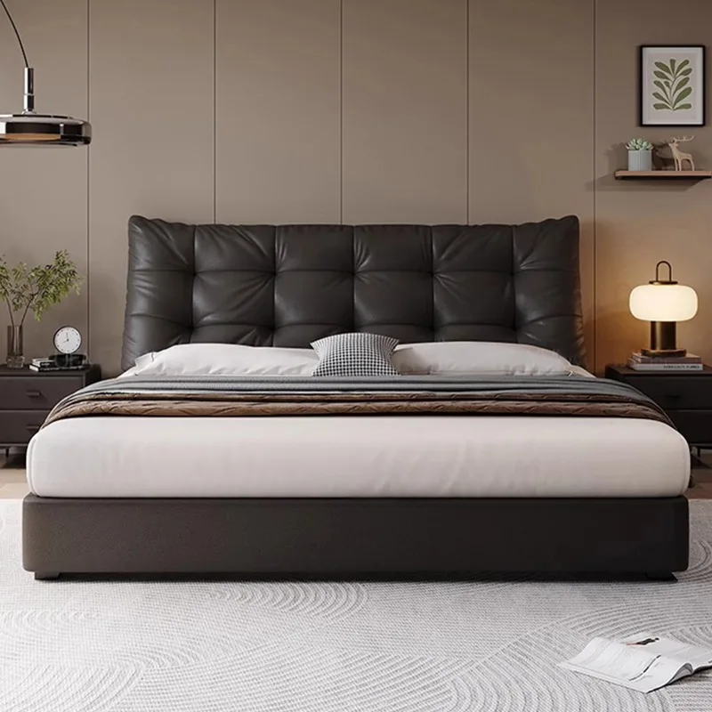 

Nightstands Upholstered Bed Fancy Headboards Storage Lounge Bed Luxury Sleeping Cama De Casal Home Furniture Accessories