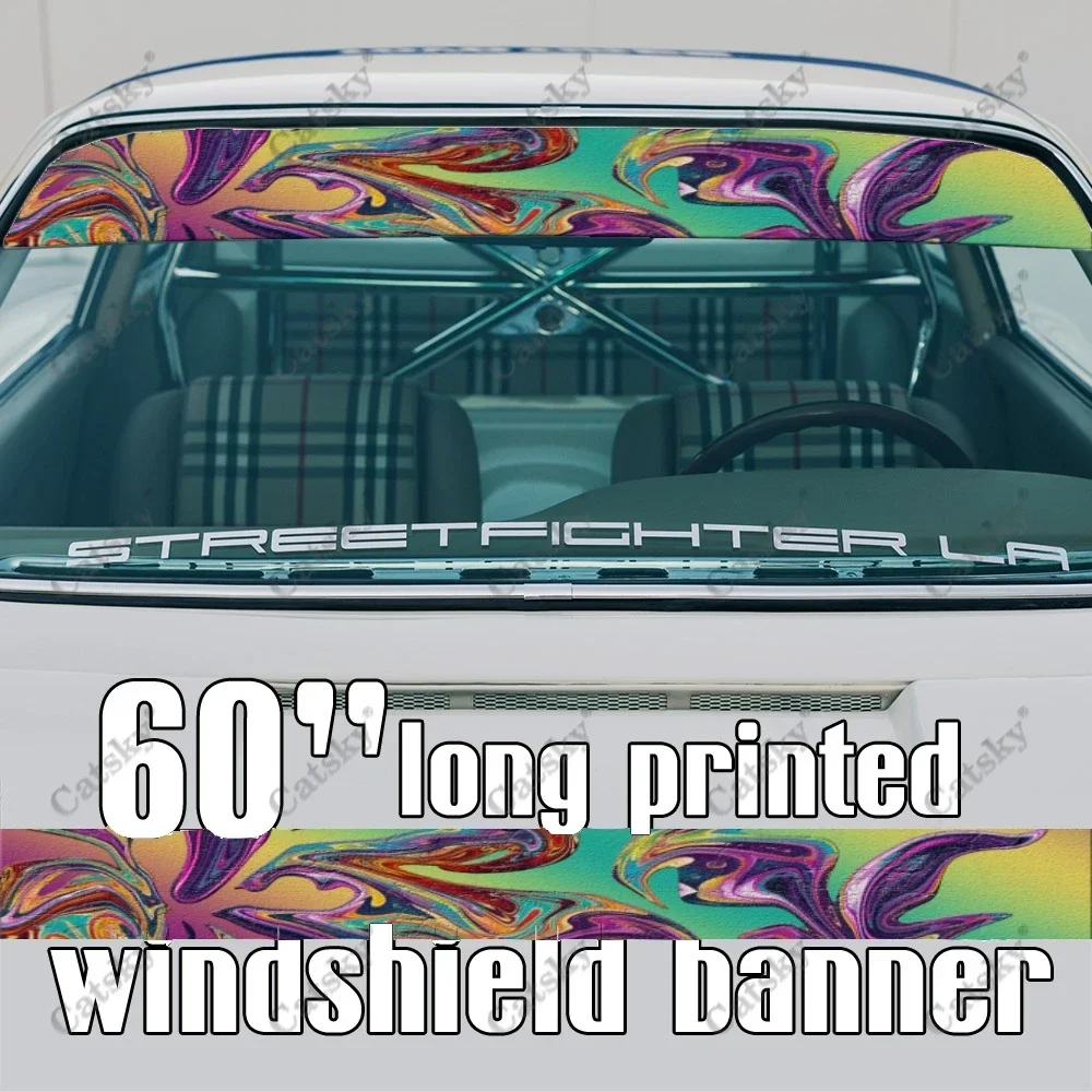 

Modern Abstract Art Car Front Windshield Window Vinyl Banner Decal Car Vinyl Sticker Decal Windshield Banner Sticker