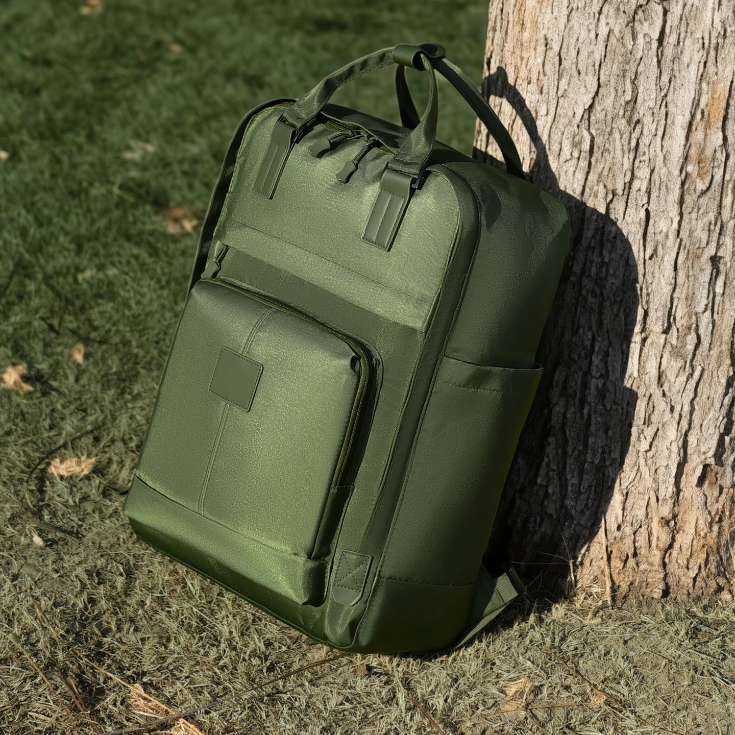 حقيبة ظهر للأعمال متعددة الوظائف من توبوشين، حقيبة ظهر أنيقة للكمبيوتر المحمول من النايلون مع جيوب متعددة، حقيبة عمل متينة للسفر