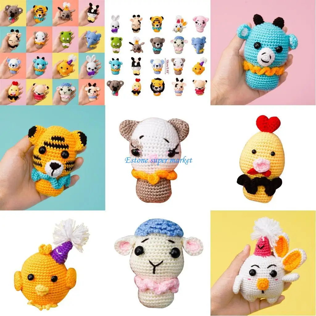 090B الوليد التصوير الدعائم الكروشيه دمية على شكل حيوان الطفل صور اطلاق النار الدعائم اليدوية صور خلفية اكسسوارات دش هدية #1