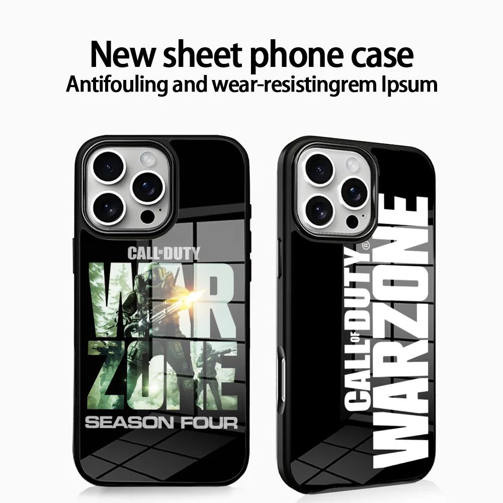 

Calls Of Duties Shooting Game WarzoneS Phone Case For IPhone16 15 14 13 12 11 Pro Xs Max Mini XR X 7 8 Plus Luxury Mirror Hard