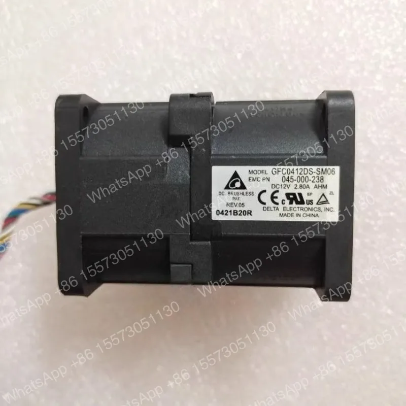 10 PEÇAS Novo Cooler/Ventoinha para Servidor Delta GFC0412DS SM06 4056 12V 2.8A, Ventoinha de Servidor de Alta Vazão de Ar Violenta 40 * 40 * 56mm