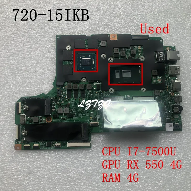 

Используется для Lenovo ideapad 720-15IKB, материнская плата для ноутбука, процессор I7-7500U, графический процессор RX550, 4 ГБ ОЗУ, 4G FRU 5B20P26379