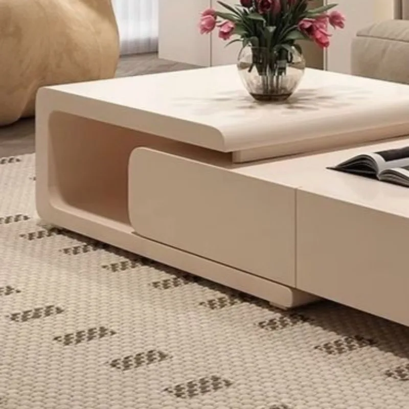 Organizer Square Coffee Table Multifunction Floor Nordic Display Coffee Table Rectangular Storage Meuble De Salon Furnitures