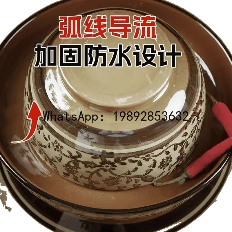 

XL pickle jar household ceramic earth pottery old-fashioned sealed pickle jar with inner lid pickle jar