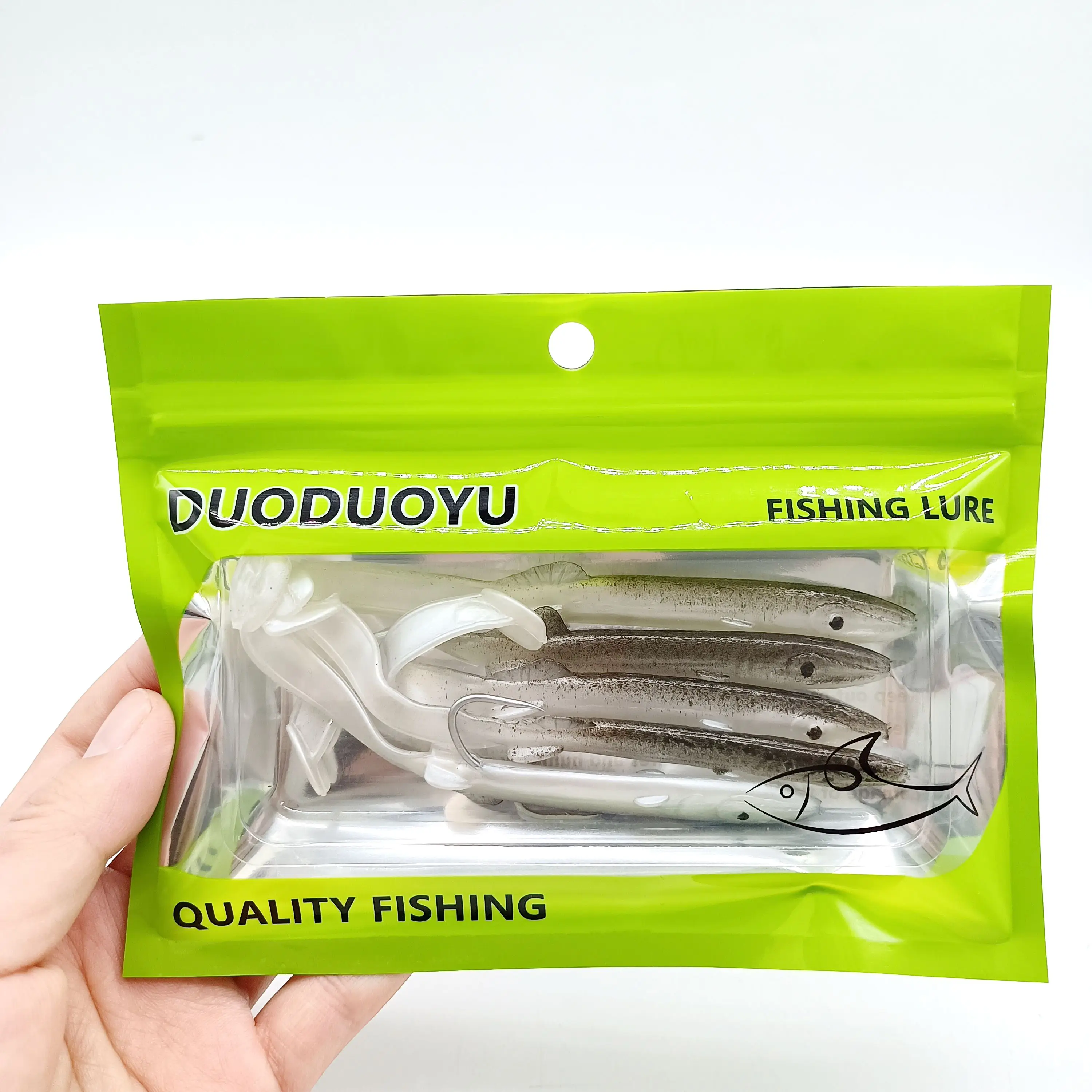 Duoduoyu 5 stücke Aal Weich plastik köder 115mm/4g Salzwasser fischen lockt künstlichen Weich fisch köder an – Detail 6