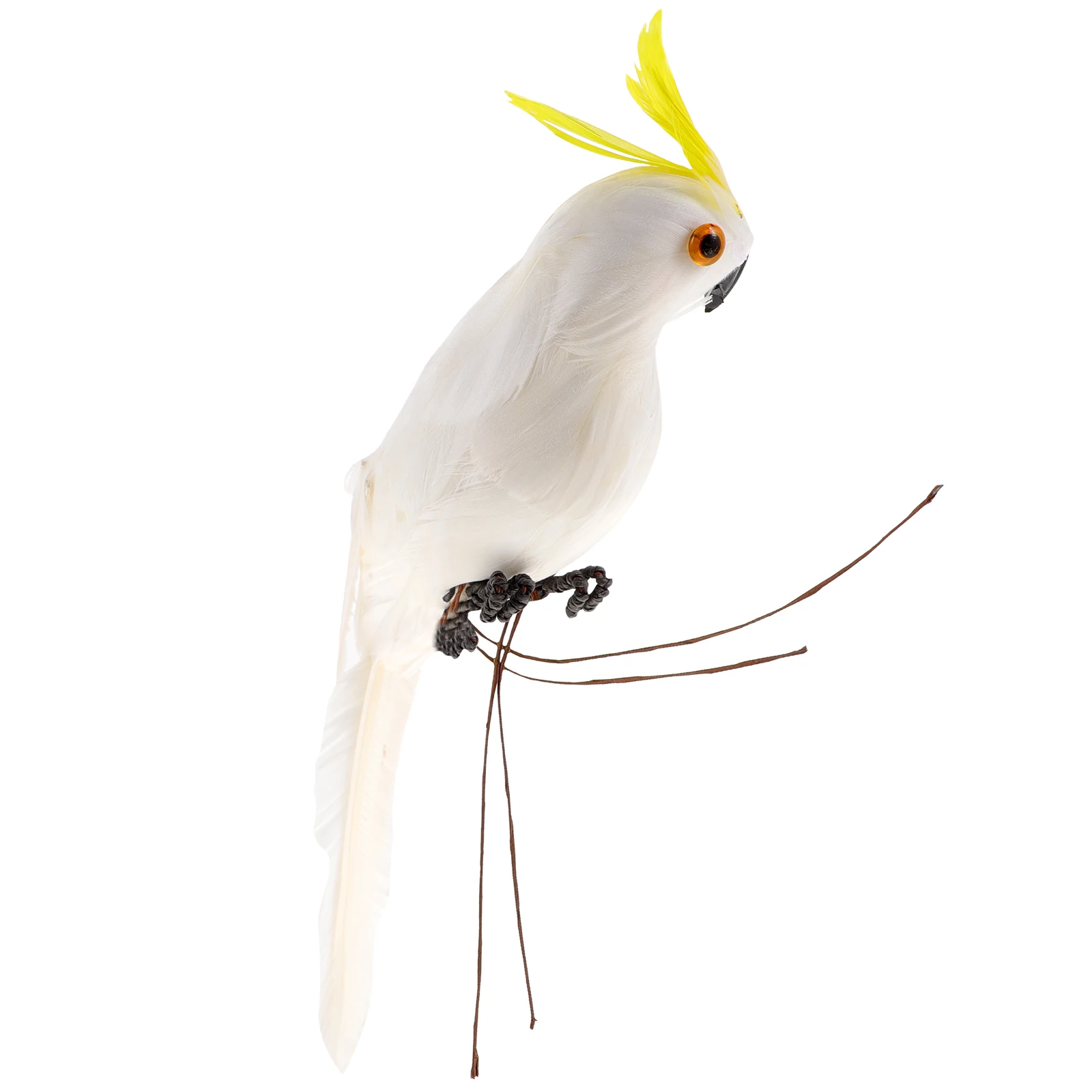 

Lifelike Plume Parrot Ornament Artificial Bird For Decoration Desktop Mini Landscape Office Home Decorative Bird