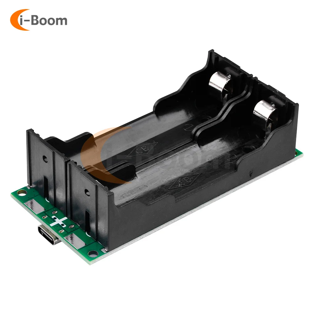 DIY UPS 2PCS 18650 Battery Box  Uninterruptible Power Supply Module Power Box with Charge Protection Function Type-c Interface