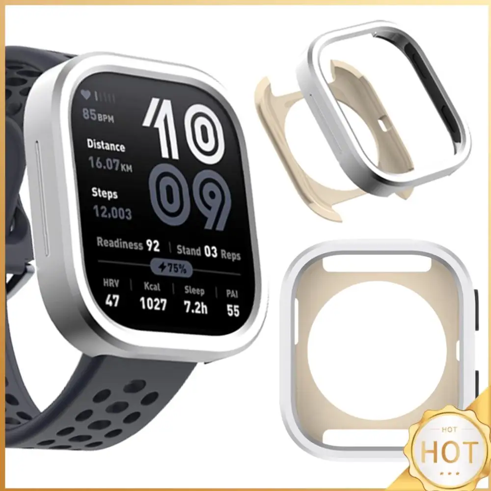 

For Bip 6 Metal Protective Case Shockproof Smartwatch Thin Cover Anti-Scratch Smart Watch Slim Case Watch Accessories