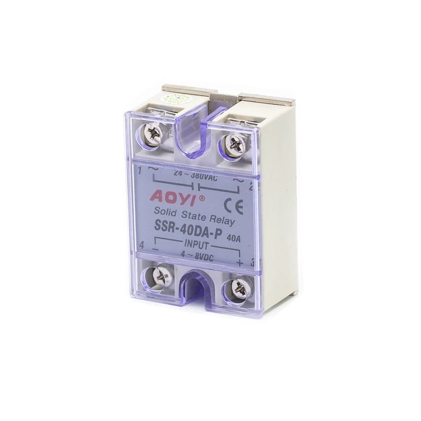 5PCS AOYI Ssr Solid State Relay 12v Dc Ac SSR-15 DA-P For Plastic Cup Printing Machine Automatic