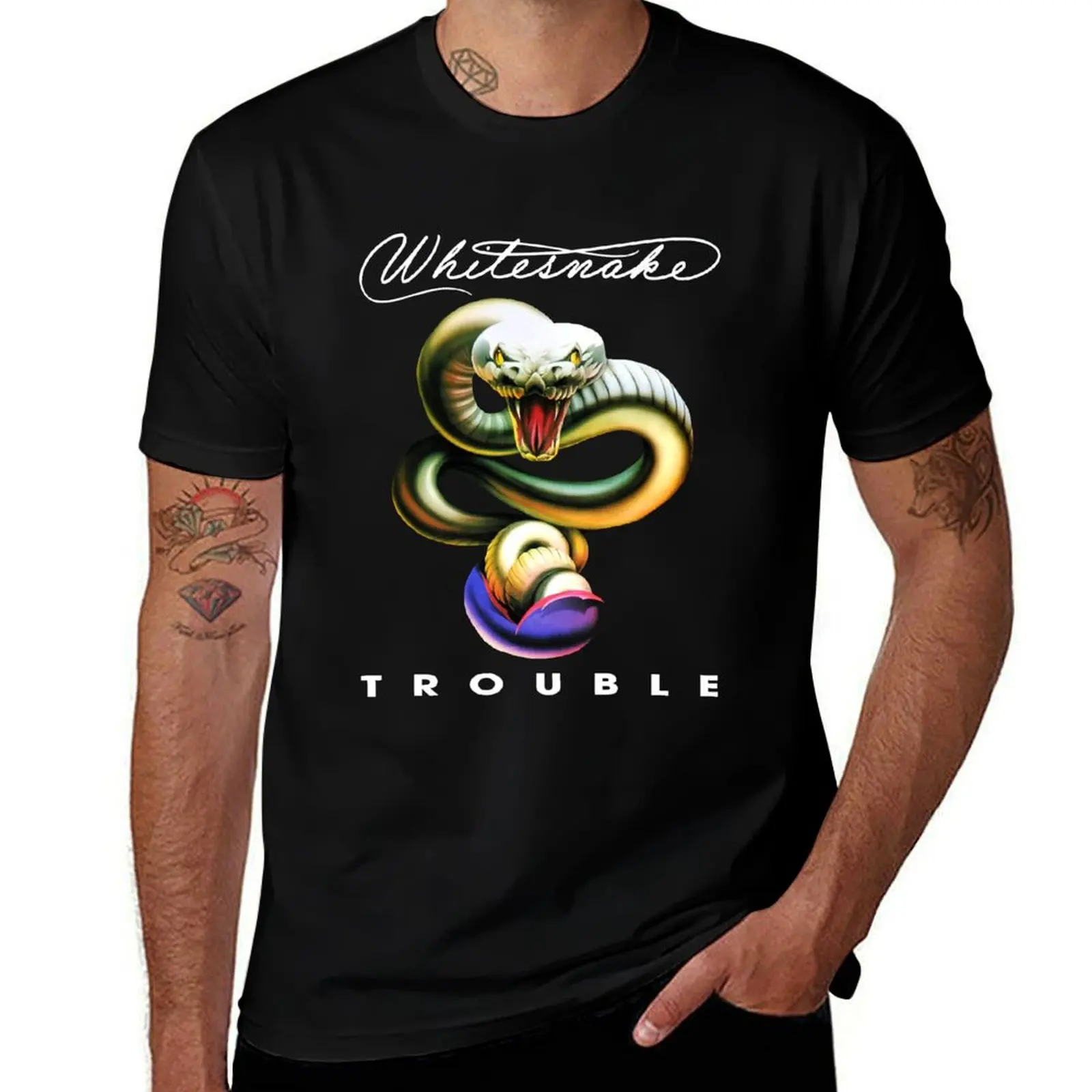 

Trouble whitesnake art band gift for fans T-Shirt man t shirts for men man tshirt T-Shirt