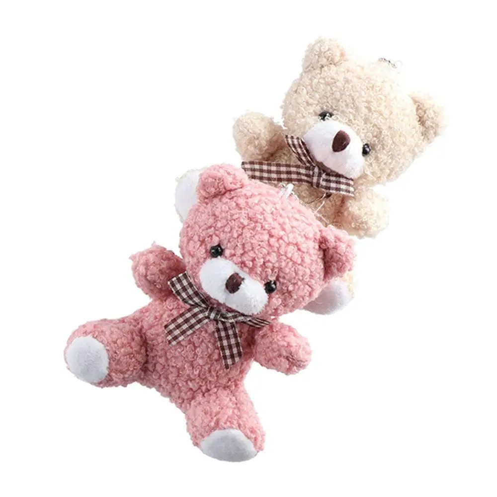 Animais de pelúcia urso chaveiro de pelúcia animal urso casal brinquedo animal urso pingente de pelúcia macio boneca de pelúcia animais de pelúcia boneca