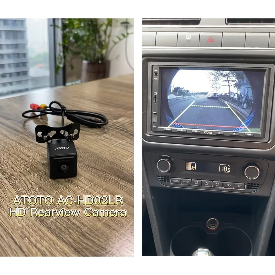 車載ライブリアビューカメラ 150°広角 720P HD 防水ワイヤーバック