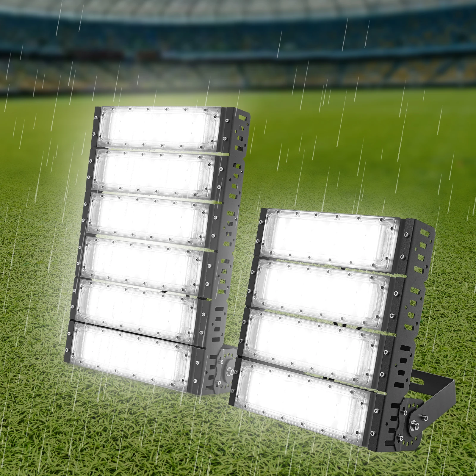 Stadium Lights LED Flood Light Outdoor Field Lights 300W/200W Exterior 100-277V 1.4A  IP67 Waterproof Adjustable Lighting Arena