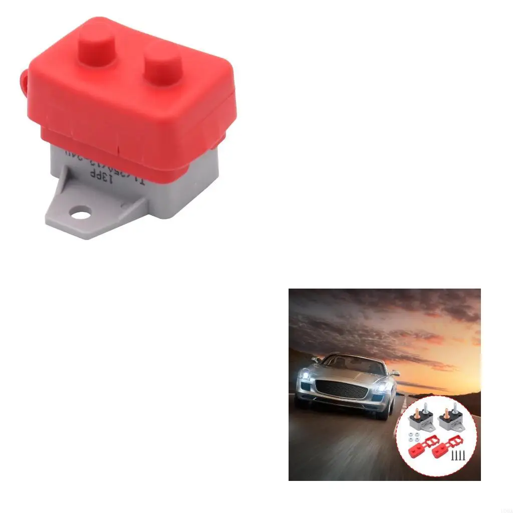 

2PCS 25AMP LUCKER Выключатель автоматический сброс #10-32 Монтажные кронштейны 6-28 В