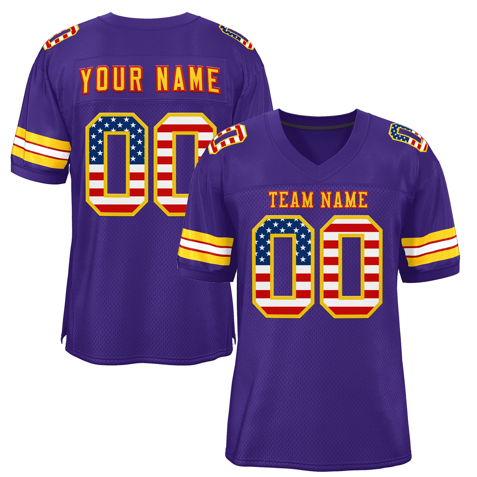 Custom Mesh American Football Wear Personalized Printed Name Number Practice Rugby Uniform for Unisex