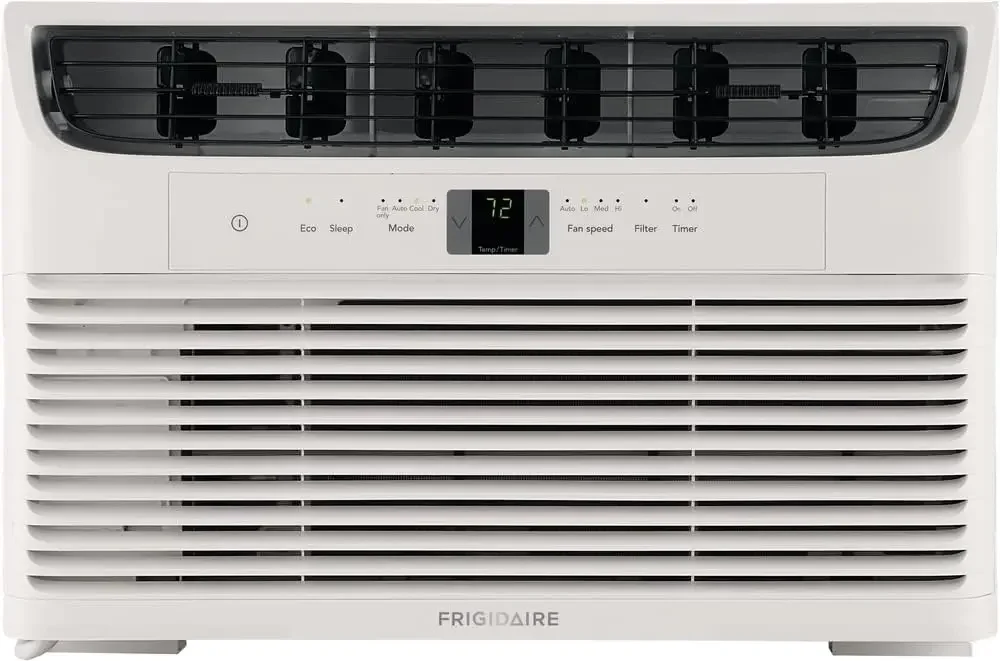 

Window-Mounted Room Air Conditioner, 6,000 BTU with Multi-Speed Fan, Sleep Mode, Programmable Timer, in White