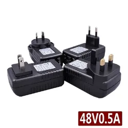 Adaptador Ethernet Poe, 48v, 0.5a, 24 w, plugue para câmera ip, fonte de alimentação do telefone, nós eu plug au uk