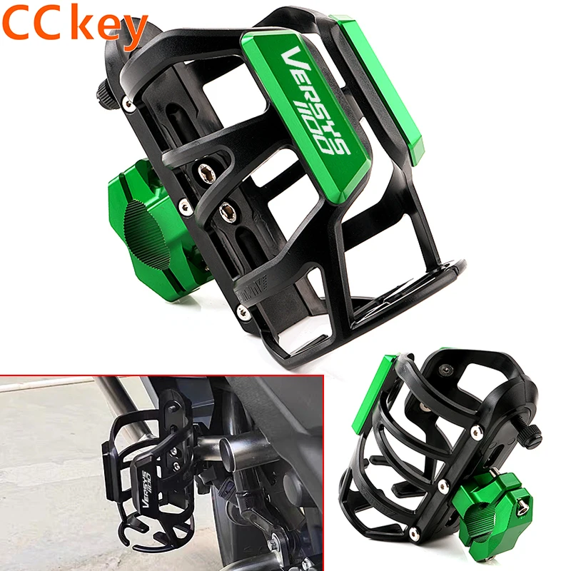 

Motorbike Beverage Water Bottle Drink Cup Holder For Kawasaki Versys 1100 1100S 1100SE Versys1100 SE 2024-2026+ Accessories