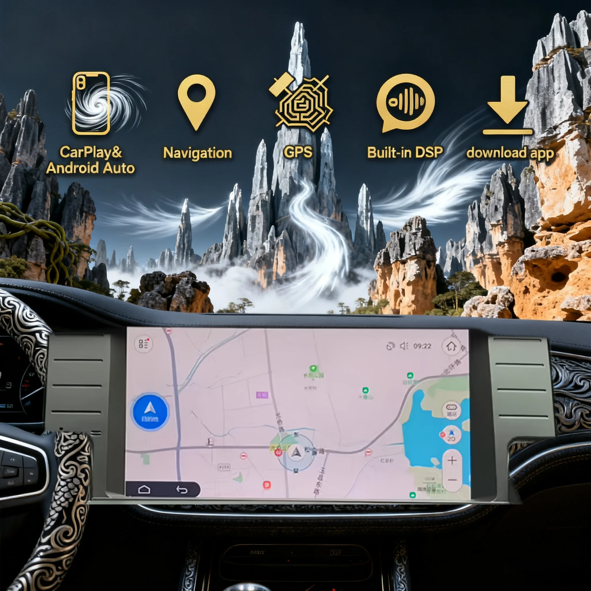 

N Android 14 автомобильный радиоприемник для Land Rover Discovery Sport 2015-2020 GPS-навигация Carplay авто мультимедийный стереоплеер головное устройство