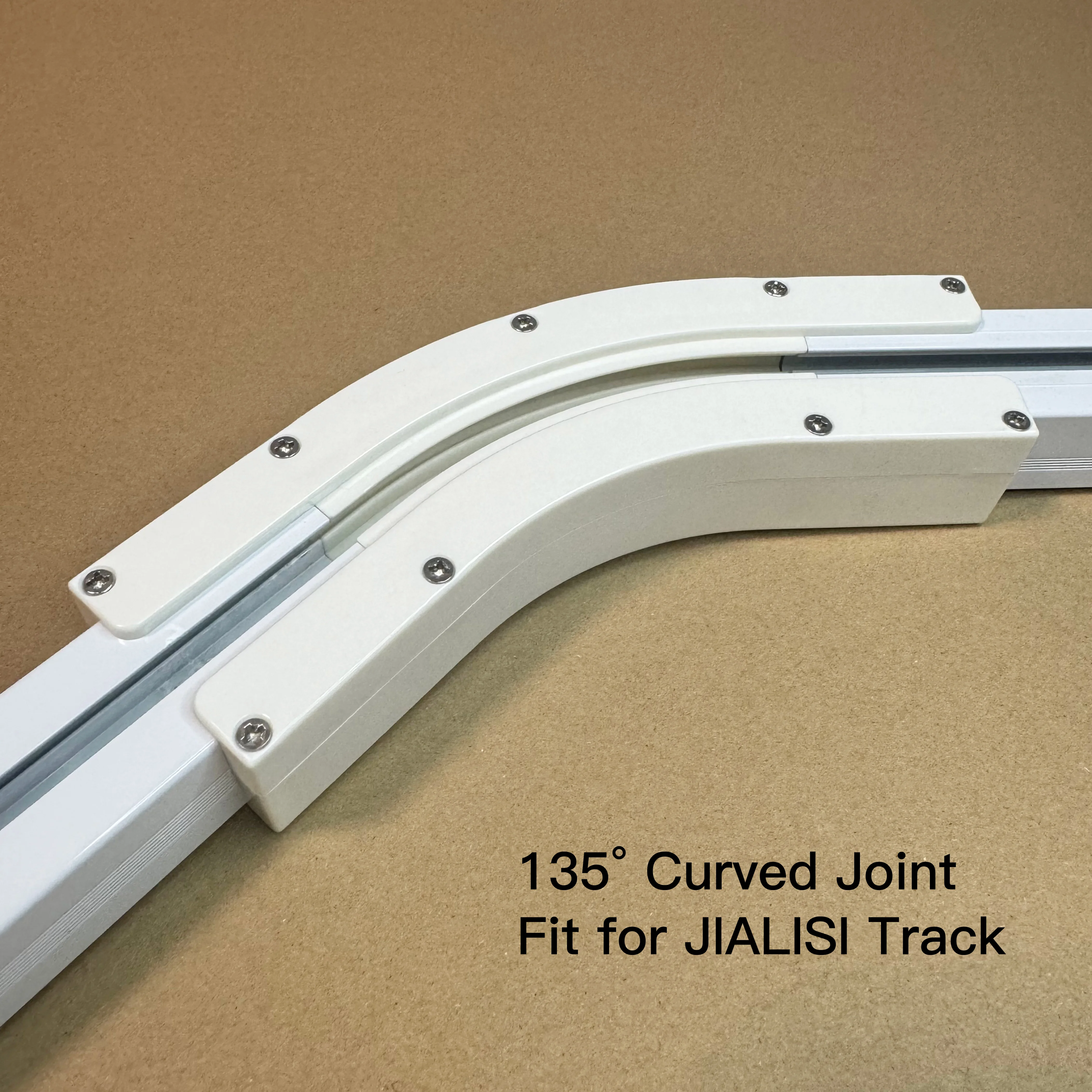 90 Degree 135 Degree Curved Track Joint for U Type and L Type JIALISI Electric Curtain Rail Connector Accessories