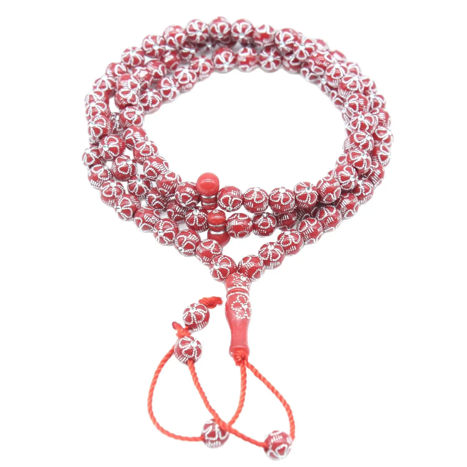 99 Beads 8mm Acrylic Tasbih, Muslim Prayer Beads for Daily Worship & Ramadan Gift, Islamic Rosary Bracelet view 3