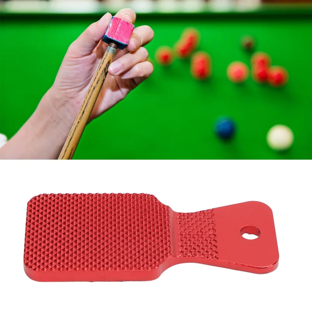 12pcs Aluminum Construction Pool Cue Tip Tapper Fan Shaped Design Ergonomic Handle Billiard Cue Tip Tool Tip Trimmer Function