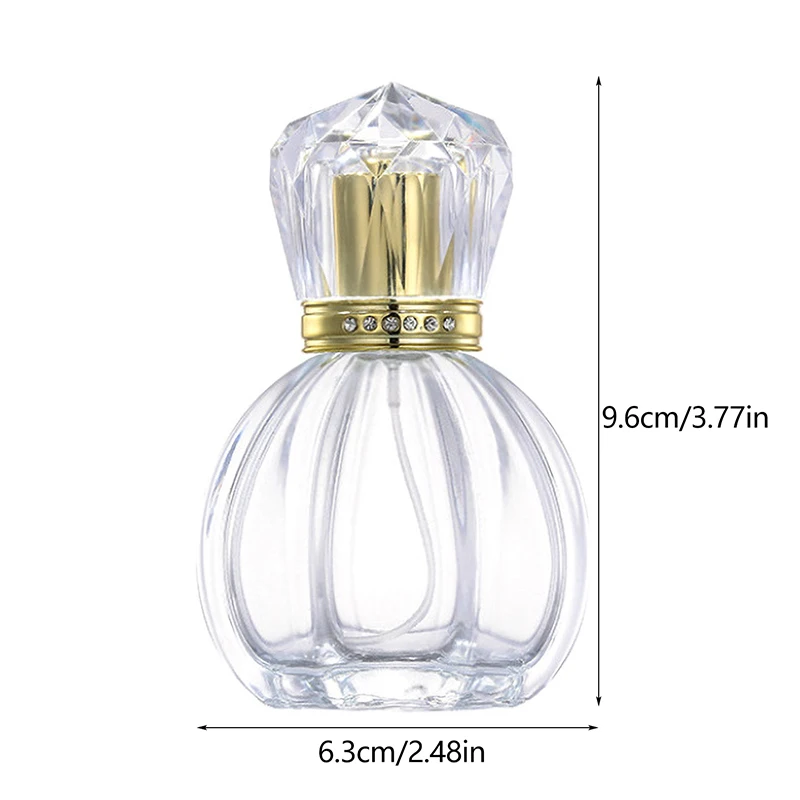 Bouteille de sexuellement en Verre Transparent de 50ml, Flcopropriété Pulvérisateur Portable pour Tous les Jours, ÉchdébordCosmétique, Conteneur AfricBottle