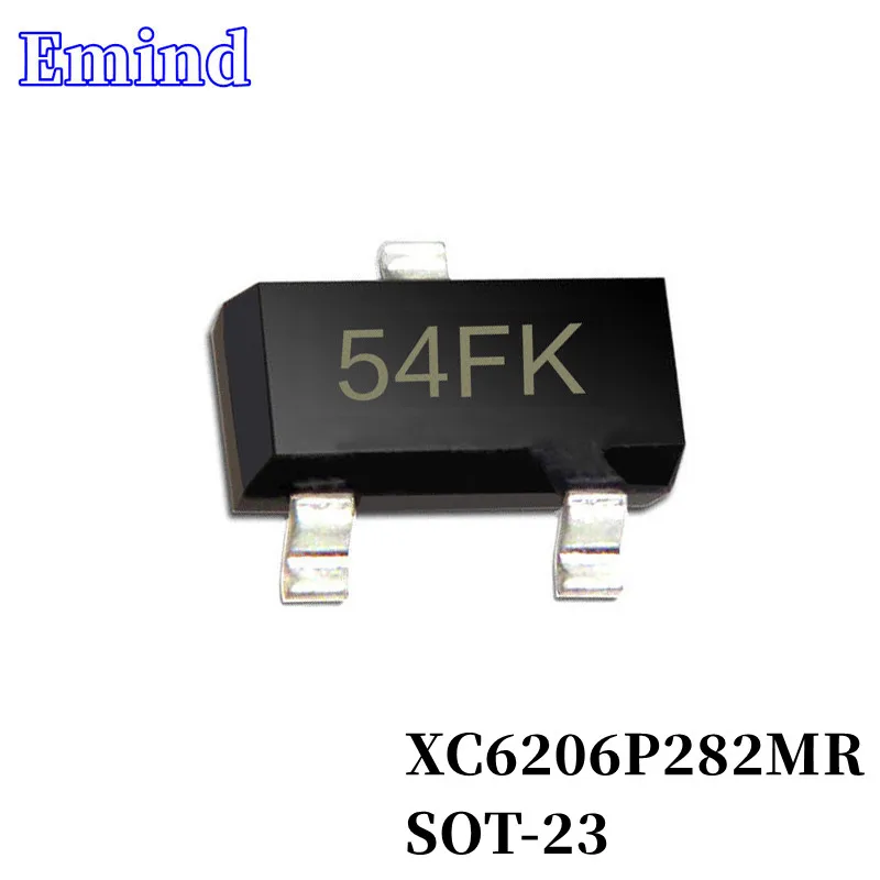 

50/100Pcs XC6206P282MR XC6206-2.8 Silkscreen 54FK SOT-23 2.8V LDO 3-terminal Regulator IC SMD Low Dropout Regulator