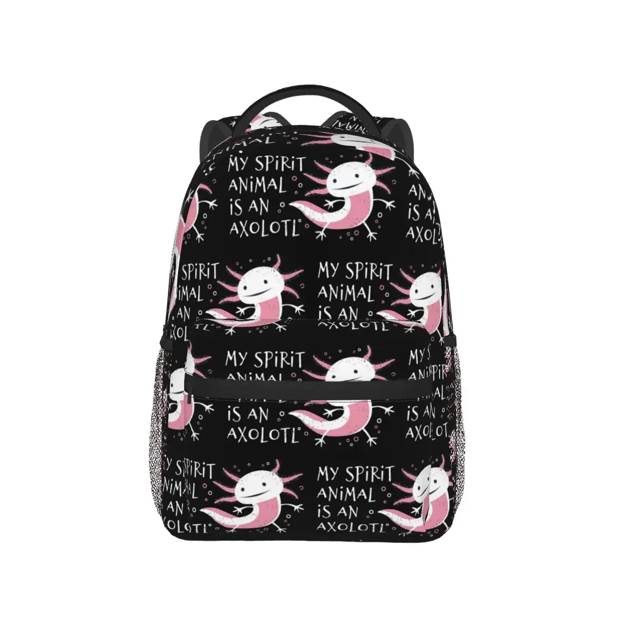 Cute Amphibian - My Spirit Animal Is An Axolotl Backpack Hot Sale Daypack Large Capacity Kids BookBag School Bag Shoulder Bags