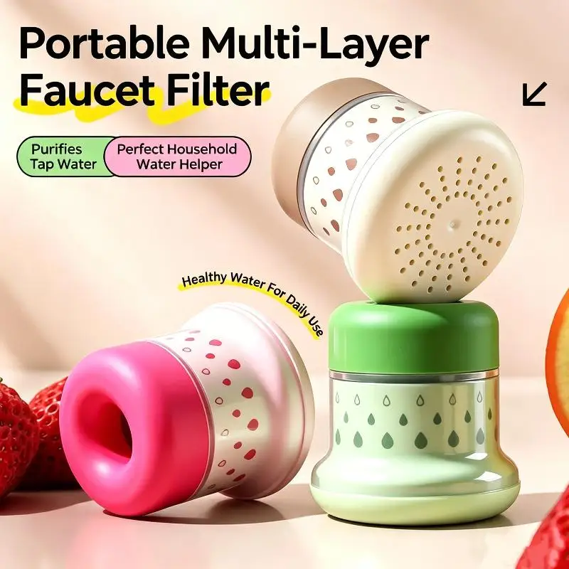 Multi Layer Faucet Water Filter Effective Tap Water Purifier Easy Installation Household Water Cleaner For Bathroom Daily Use