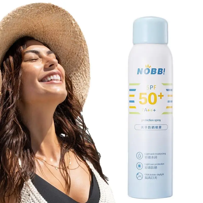 

Facial Sunscreen Spray 150ml SPF50+++ Sunblock Spray Non-Greasy Oil-Free Sunscreen Mist Facial Body Mist Refreshes UV Protection