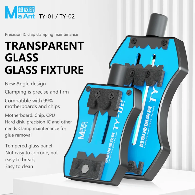 TY-01 02 Translucent Glass Fixture Motherboard. Chip.CPU.Hard Disk. Precision IC Various Clamping Maintenance