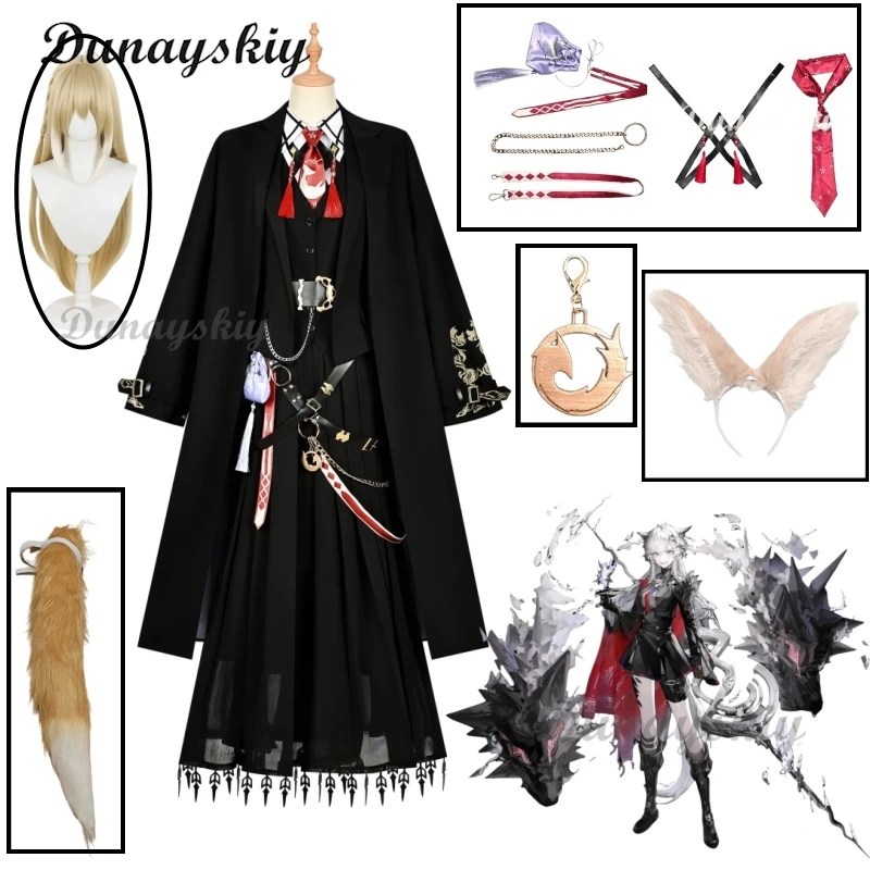 

Game Vulpisfoglia Cosplay Arknights Vulpisfoglia Cosplay Costume Anime Carnival Comic Con Animation Prop Customized