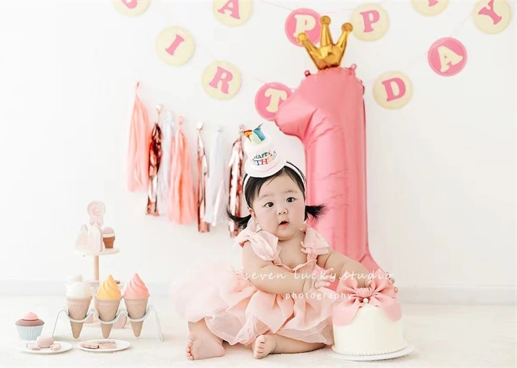 New Childrens Photography Pink Sweet Princess Girls Birthday Party Studio Costume Props baby boy outfit  신생아사진  신생아촬영